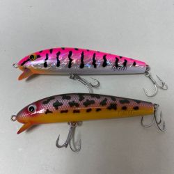 ΨΨ ラインスラック  ルアー　 パニックジャック　 ピンクタイガーウェーブホロ＆レッドイエローコーチドッグ 2点セット Aランク