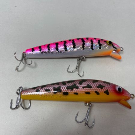 ΨΨ ラインスラック  ルアー　 パニックジャック　 ピンクタイガーウェーブホロ＆レッドイエローコーチドッグ 2点セット
