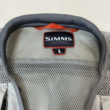 ΨΨ SIMMS フィッシングベスト　サイズL　本体のみ グレー