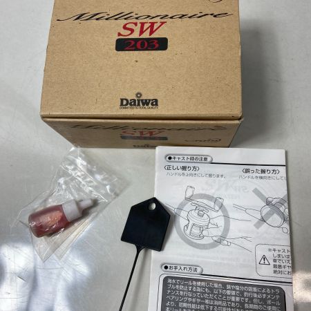 ΨΨ DAIWA ダイワ 両軸リール  ミリオネアSW203　 箱付 　 00613857