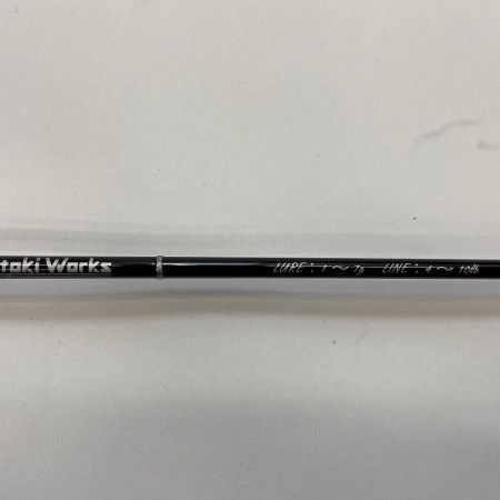 ΨΨ HitotokiWorks  ルアーロッド ラントマン ベイトタイプ  ブラックウッドグリップ付き 