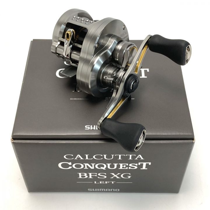 SHIMANO シマノ 23 カルカッタコンクエスト BFS XG LEFT 045713 ベイトリール 箱 ・ポーチ付き｜中古｜なんでもリサイクルビッグバン