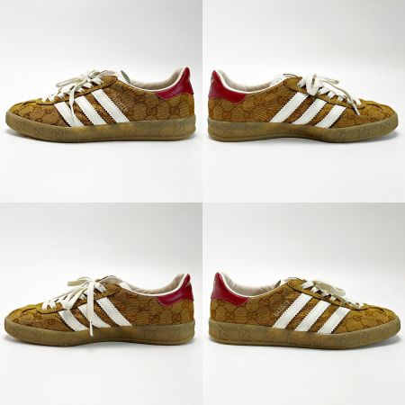  GUCCI グッチ adidasコラボ ガゼル スニーカー ブラウン GGスプリーム SIZE 23.5cm 箱・布袋有