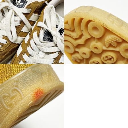  GUCCI グッチ adidasコラボ ガゼル スニーカー ブラウン GGスプリーム SIZE 23.5cm 箱・布袋有