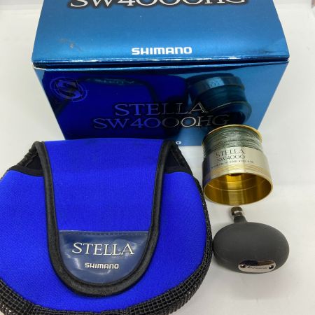 ΨΨ SHIMANO シマノ スピニングリール　01ステラSW4000H 箱・替えスプール・替えハンドルノブ付 SC 79H