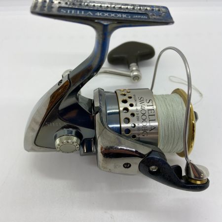ΨΨ SHIMANO シマノ スピニングリール　01ステラSW4000H 箱・替えスプール・替えハンドルノブ付 SC 79H