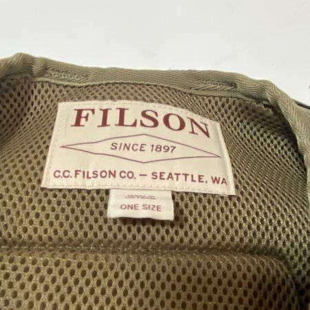 ΨΨ FILSON フィルソン  釣り服飾　フィッシングベスト カーキ