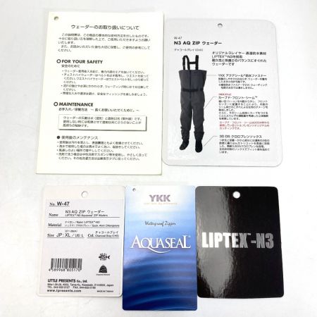  LITTLE PRESENTS リトルプレゼンツ N3 AQ ZIP ウェーダー W-47 チャコールグレイ XL(27～28cm)  箱付き