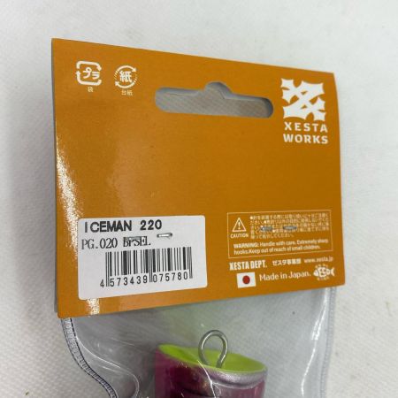 ΨΨ XESTA ルアー 　アイスマン220 ブラックバックピンクシェル