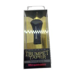 ΨΨ Megabass メガバス 釣り小物 ハンドルノブ  トランペットテーパーウッドノブ 黒檀 Sランク