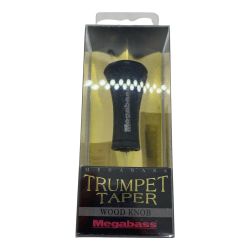 ΨΨ Megabass メガバス 釣り小物 ハンドルノブ　　トランペットテーパーウッドノブ 黒檀  Sランク
