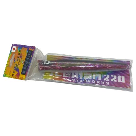 ΨΨ XESTA ルアーアイスマン220 ブラックバックピンクシェル