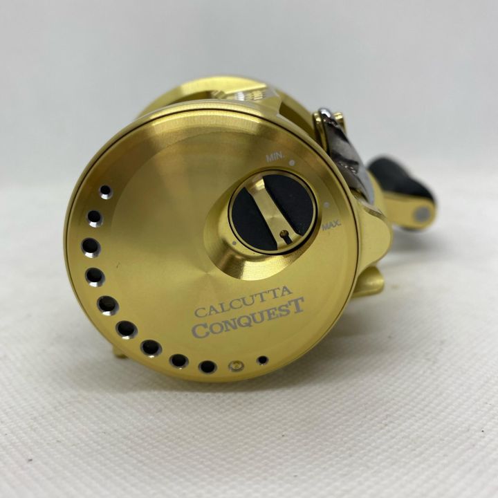 SHIMANO 201HG ベイトリール ゴールド ΨΨ SHIMANO シマノ ベイトリール 21カルカッタコンクエスト201HG