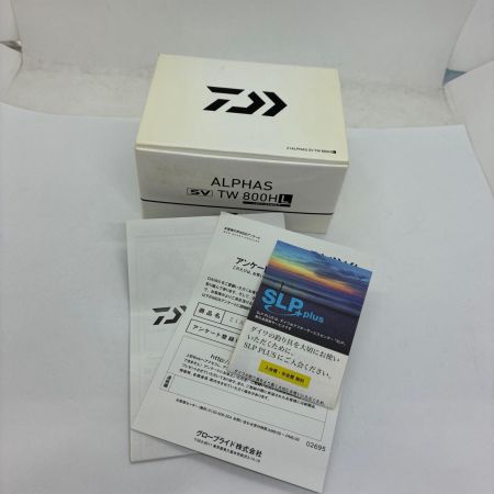 DAIWA ダイワ ベイトリール　21アルファス SV TW 800HL 00630222
