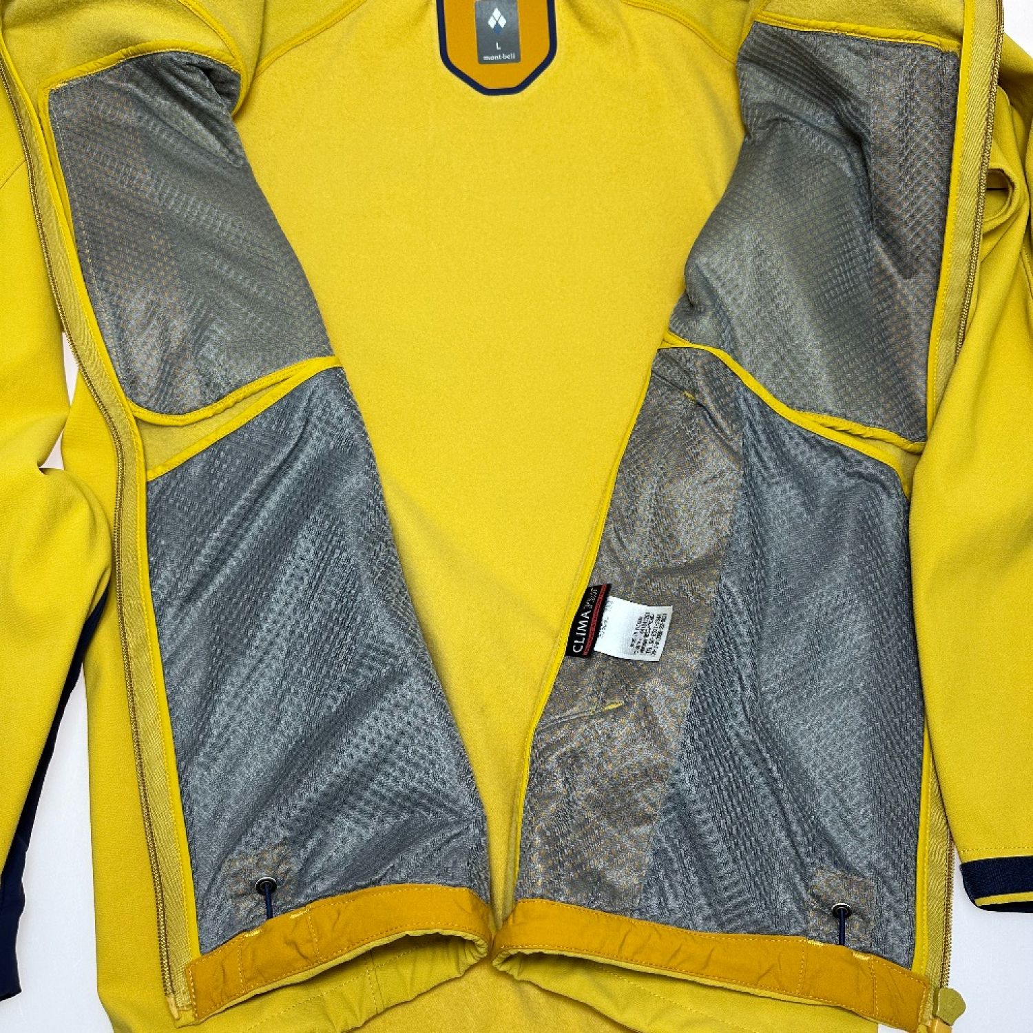 montbell　モンベル　マウンテンパーカー　ジャケット　黄色　Lサイズ