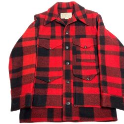 ωω FILSON フィルソン  ウールジャケット レッド x ブラック Bランク