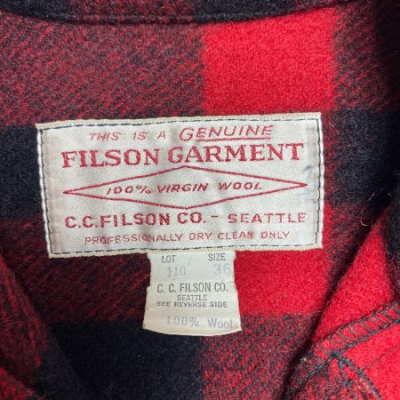 ωω FILSON フィルソン  ウールジャケット レッド x ブラック