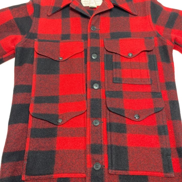 ωω FILSON フィルソン ウールジャケット レッド x ブラック - 中古