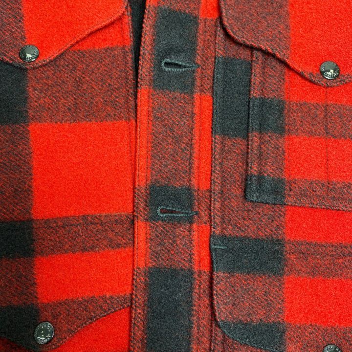 ωω FILSON フィルソン ウールジャケット レッド x ブラック - 中古