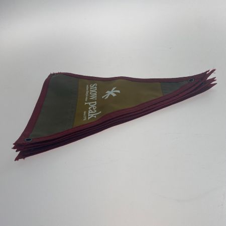 ωω snowpeak スノーピーク アウトドア アウトドア雑貨 ペナント フラッグ 7枚セット　中古