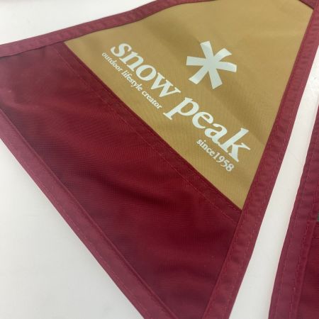 ωω snowpeak スノーピーク アウトドア アウトドア雑貨 ペナント フラッグ 7枚セット　中古