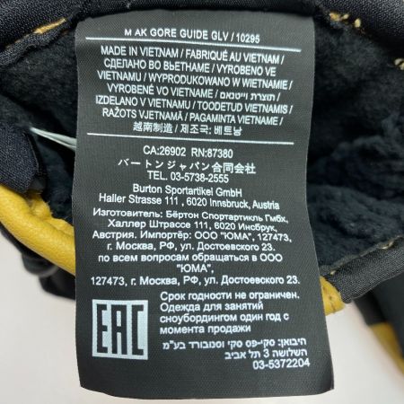 ωω BURTON バートン (ak）ボードグローブ ウィンター用品 メンズMサイズ マスタード