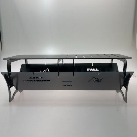 ωω FALL MOUNTAIN アウトドア BBQ 焚き火台 ダブルセット&スリット鉄板