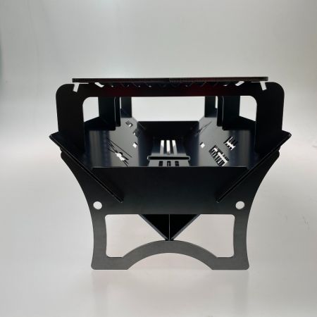 ωω FALL MOUNTAIN アウトドア BBQ 焚き火台 ダブルセット&スリット鉄板