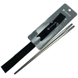 ωω snowpeak スノーピーク キャンプ　アウトドア雑貨 カトラリー SCT-115 チタン先細箸 シルバー SCT-115 Sランク