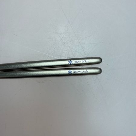 ωω snowpeak スノーピーク キャンプ　アウトドア雑貨 カトラリー SCT-115 チタン先細箸 シルバー SCT-115