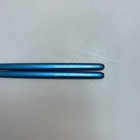 ωω snowpeak スノーピーク チタン先細箸 ブルー　キャンプ　青　アウトドア　カトラリー SCT-115