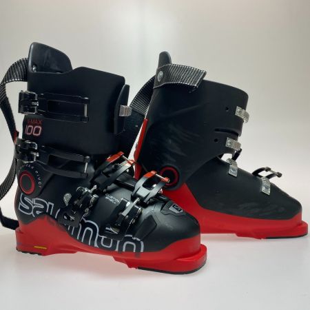  SALOMON サロモン スキーブーツ SALOMON 25.5cm スレ有 ソールサイズ295mm ブラック×レッド X-MAX100 ブラック×レッド