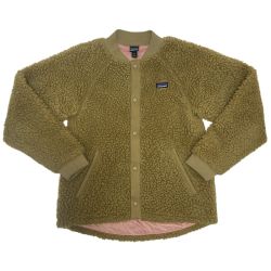 §§ Patagonia パタゴニア キッズ衣料 ジャケット ボアジャケット 秋冬物 SIZE XL 無地 65415FA19 ブラウン Bランク