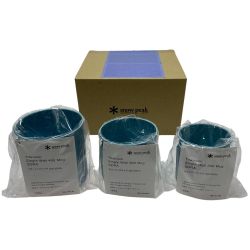 ωω snowpeak スノーピーク 【非売品】チタンマグ 60周年 トタンマグ3個セット SORA アウトドア雑貨 Sランク