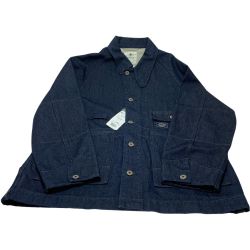 ωω snowpeak スノーピーク メンズ衣料 ジャケット デニムジャケット  春秋物 ブランド SIZE L メンズ TAKIBI Denim Jaket ネイビー Aランク