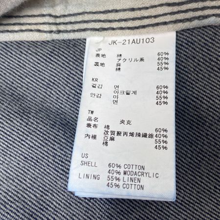 ωω snowpeak スノーピーク メンズ衣料 ジャケット デニムジャケット  春秋物 ブランド SIZE L メンズ TAKIBI Denim Jaket ネイビー