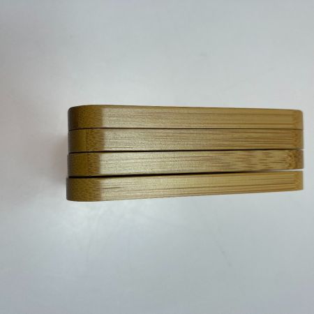 ωω snowpeak スノーピーク アウトドア雑貨 竹製コースター4枚セット