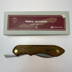 ωω FEDECA アウトドア雑貨 ナイフ ビルマチーク　折畳式　料理ナイフ Bランク