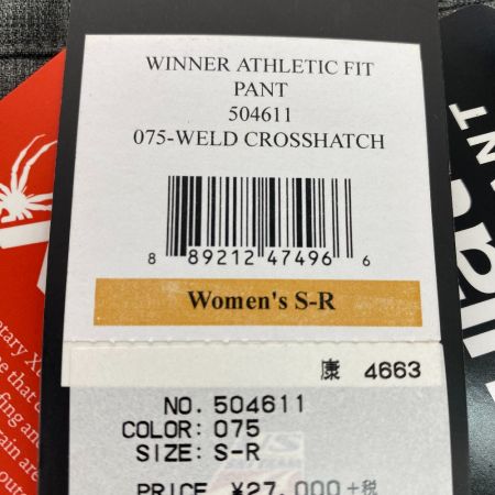 ωω SPYDER スパイダー ウィンター用品スキーウェア(パンツ) レディース SIZE S 504611 グレー WINNER ATHLETIC FIT PANT グレー
