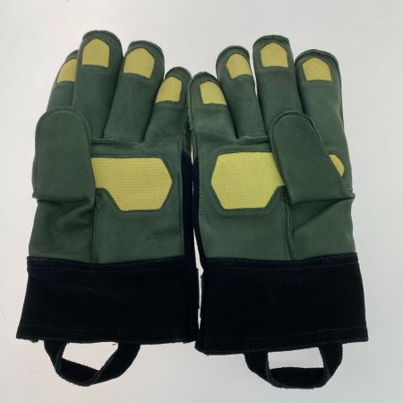 ωω THE NORTH FACE ザノースフェイス アウトドア雑貨 焚き火グローブ  ブラック×グリーン キャンプ NN12204