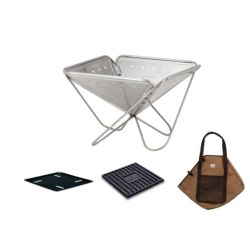 ωω snowpeak スノーピーク アウトドア BBQ用品 焚き火台 未使用品(S) SET-112S キャンプ SET-112S Sランク