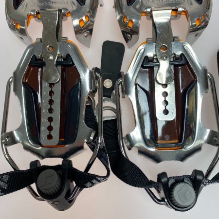 ωω Black Diamond ブラックダイアモンド アイゼン アウトドア 登山  オレンジシルバー ケース付き