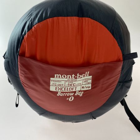 ωω mont･bell モンベル マミー型シュラフ Burrow Bag#0 アウトドア キャンプ