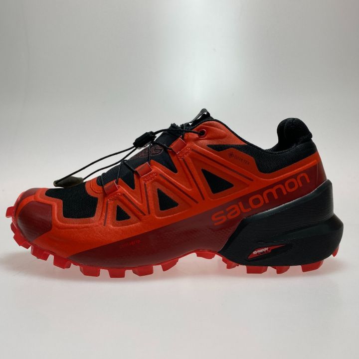 ωω SALOMON サロモン トレイルランニングシューズ SIZE 24cm 程度B スパイククロス 5 GTX 408082  レッド×ブラック｜中古｜なんでもリサイクルビッグバン