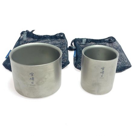  snowpeak スノーピーク 雪峰H200＆M400セット 程度BC スタッキングマグ