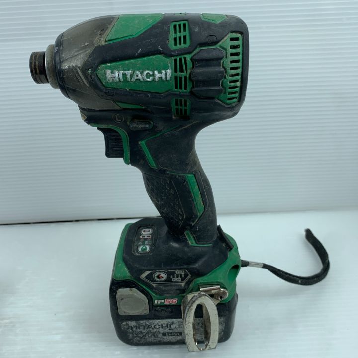 HITACHI 日立 インパクトドライバ 充電器・充電池2個・ケース付 コードレス式 14.4v WH14DDL2  グリーン｜中古｜なんでもリサイクルビッグバン