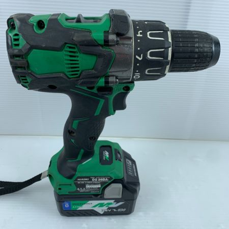  HiKOKI ハイコーキ ドライバドリル  充電器・充電池1個・ケース付 コードレス式 13mm 36v 使用感有 DS36DA グリーン