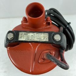 TSURUMI PUMP ツルミポンプ 水中ポンプ200v  取っ手欠け有、コンセントなし LB-480J レッド Cランク