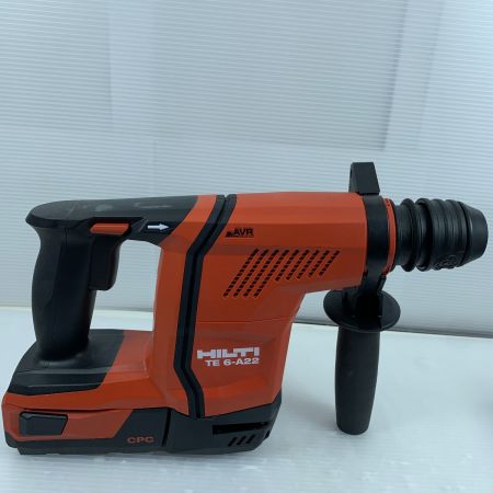  Hilti ヒルティ ハンマドリル 程度A 充電器・充電池2個・ケース付 コードレス式 22v 美品 TE 6-A22 レッド