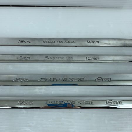  Snap-on スナップオン ラチェットレンチ  キズ、ハガレ有 4本セット XFRM